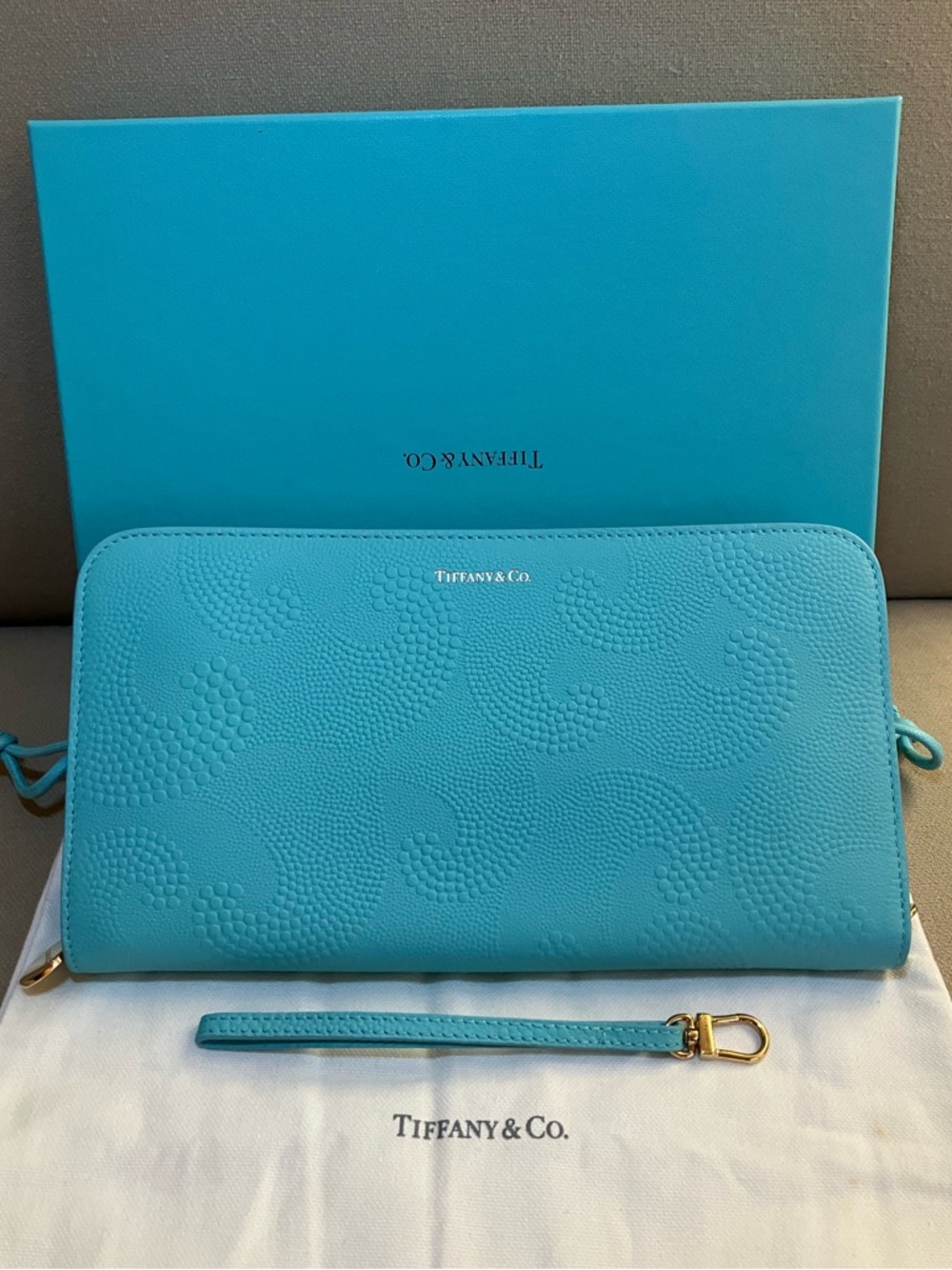 Tiffany & Co. Leather Wristlet Wallet
